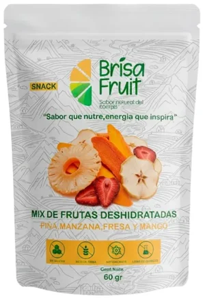 Mix de Frutas Deshidratada (Piña, Manzana, Fresa Y Mango)